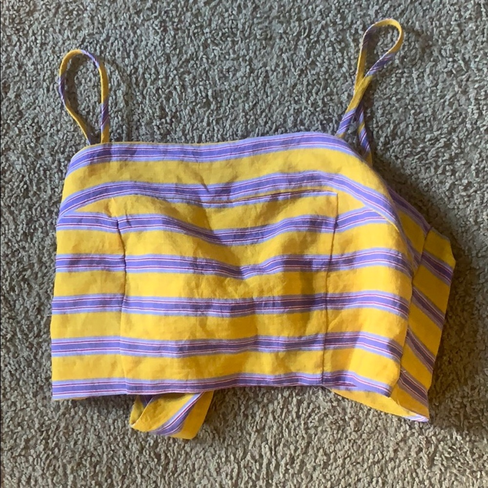 Windsor Tie Back Crop Top